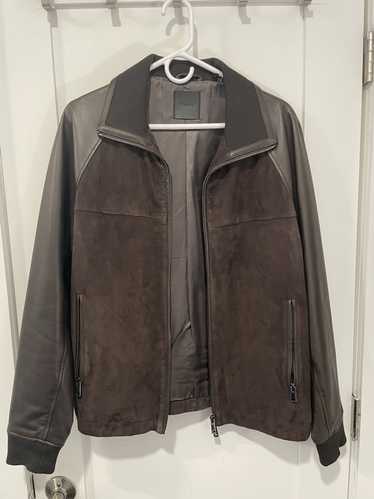 Theory Brown Leather Jacket (Theory) - size L