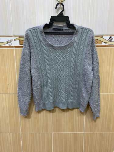 Coloured Cable Knit Sweater × Japanese Brand AS KN