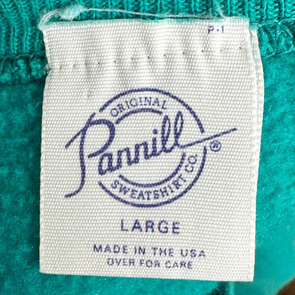 1980s Teal Blank Sweatshirt Tunic, Pannill Size L… - image 2