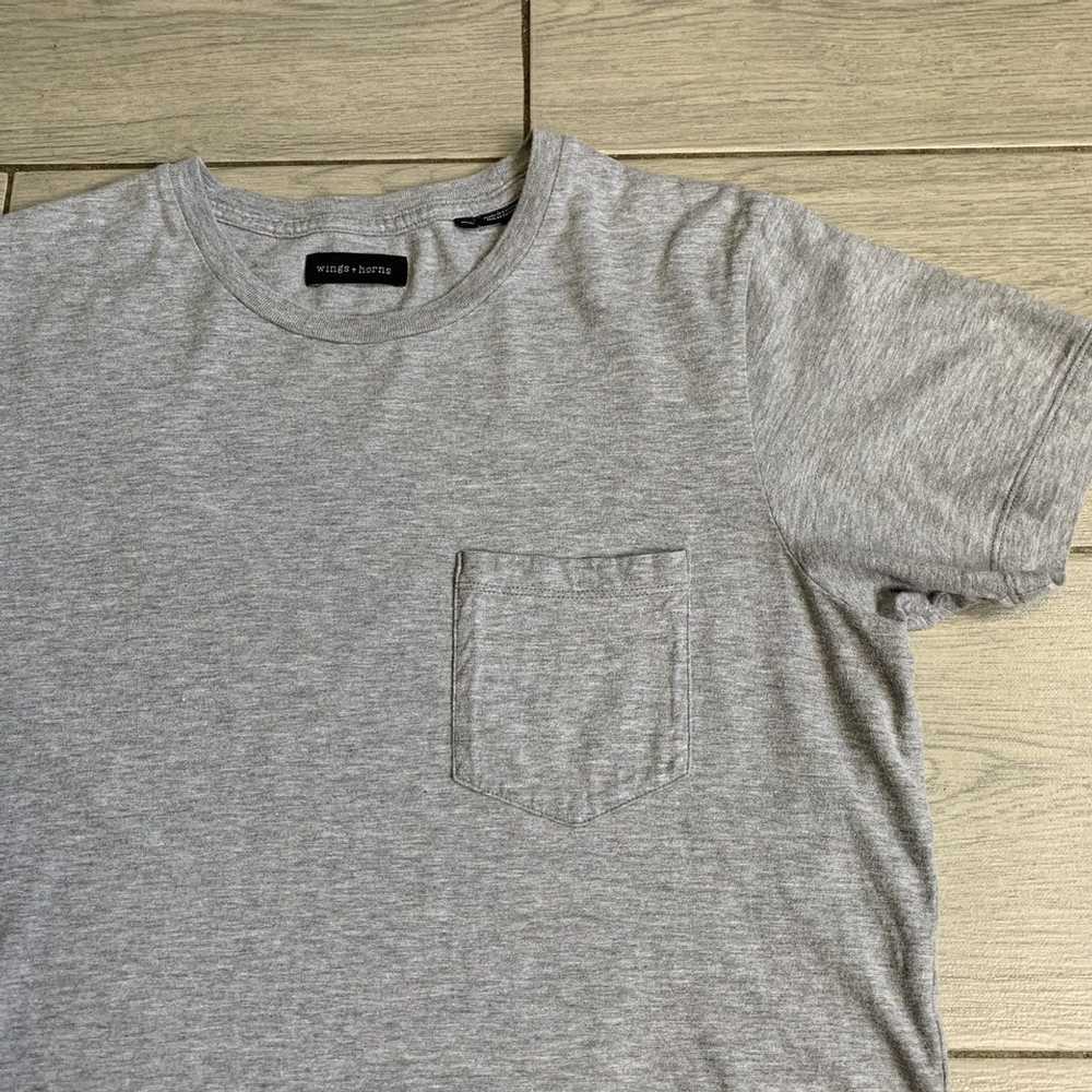 Wings + Horns Wings And Horns Pocket Tee T-shirt … - image 2
