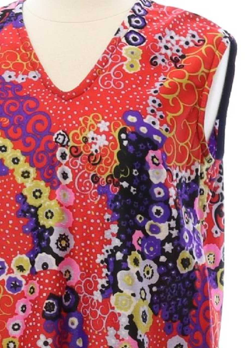 1960's Psychedelic Op-Art Hippie Dress - Gem