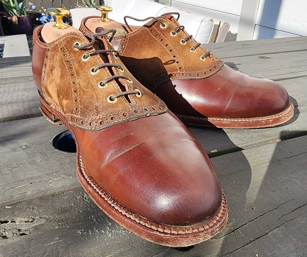 Alden Alden x Leffot Saddle Shoes - Cigar Shell C… - image 11