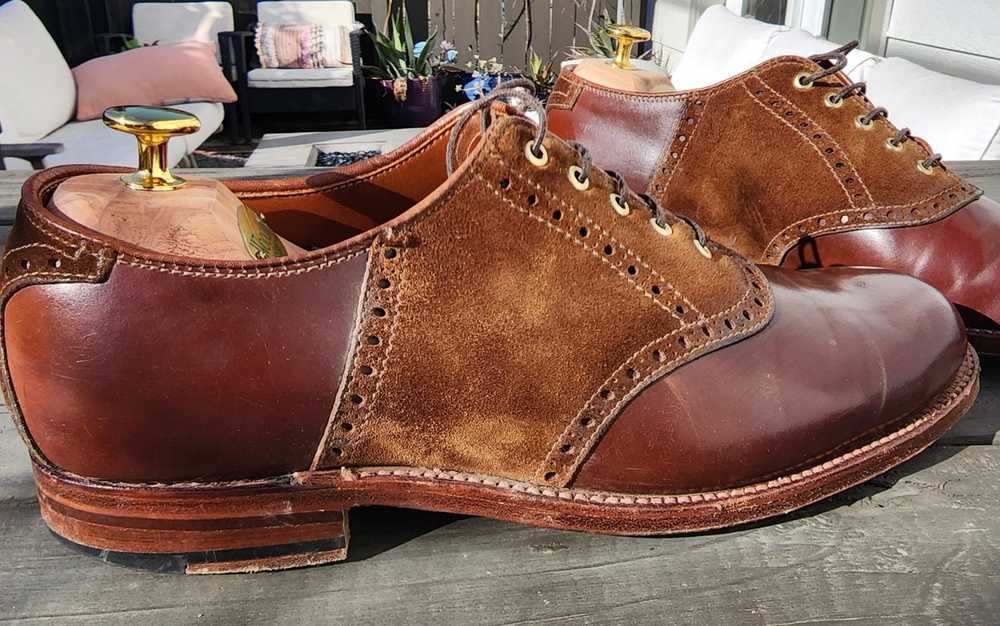 Alden Alden x Leffot Saddle Shoes - Cigar Shell C… - image 5