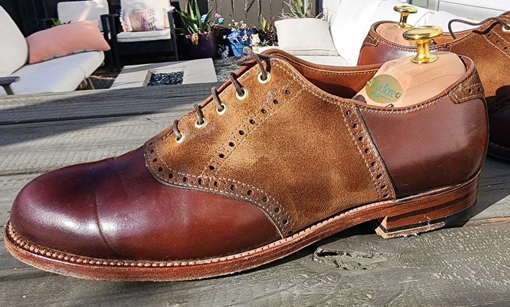 Alden Alden x Leffot Saddle Shoes - Cigar Shell C… - image 8