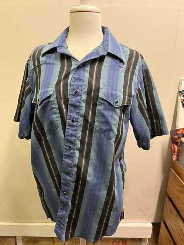 Wrangler Blue Snap button Western shirt