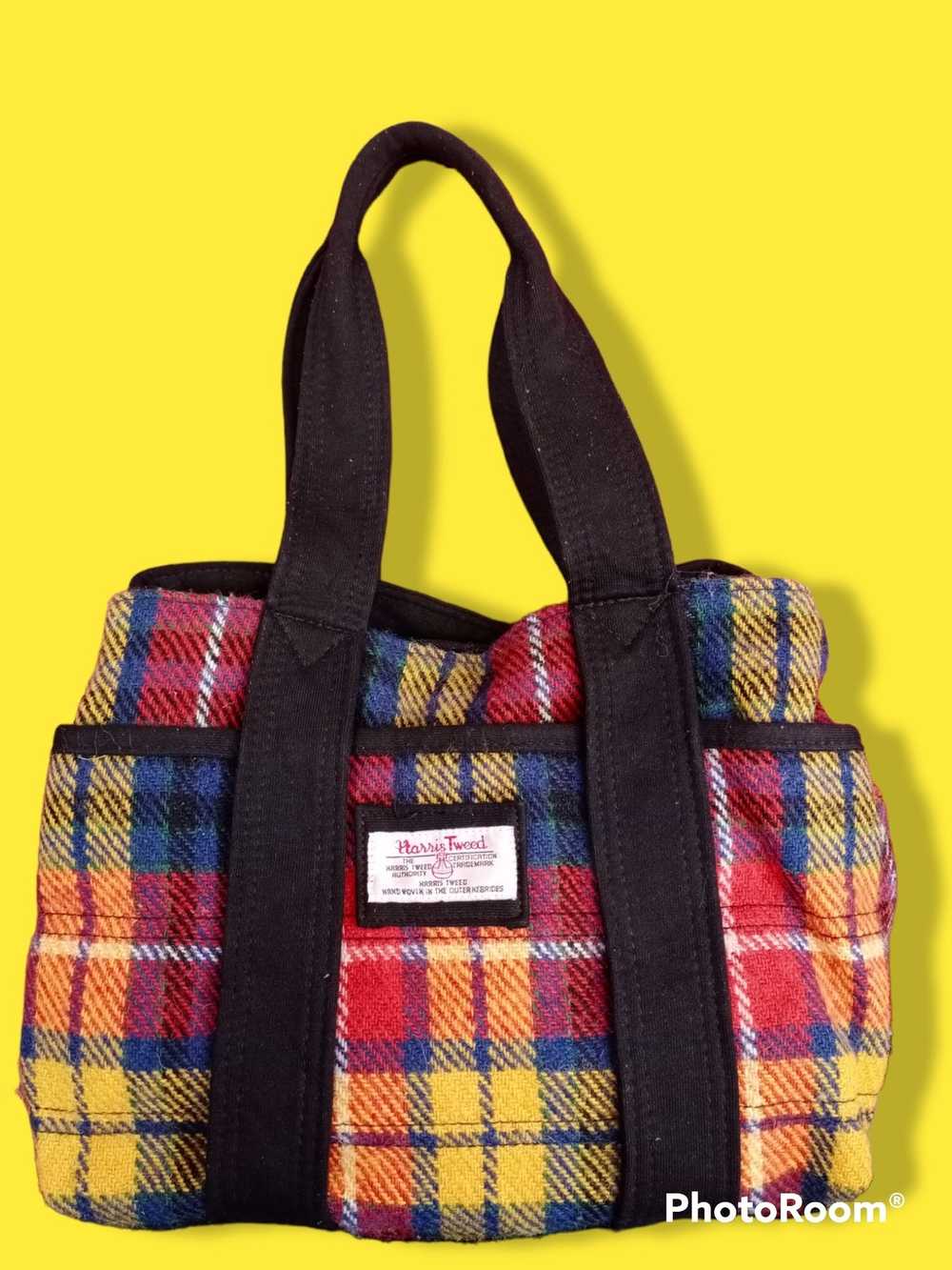 Designer × Harris Tweed × Vintage Harris Tweed Bag - image 1