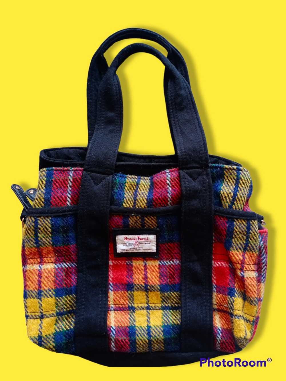 Designer × Harris Tweed × Vintage Harris Tweed Bag - image 3