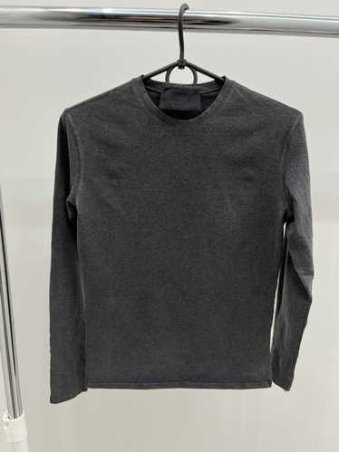 Prada Prada Basic Gray Long Sleeve T-Shirts Tee - image 1