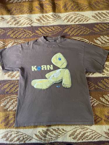 Vintage 2000 KORN Dead-Stock NOS T-Shirt LARGE | never worn concert band tour nu metal original y2k Giant merch Issues album voodoo doll top L