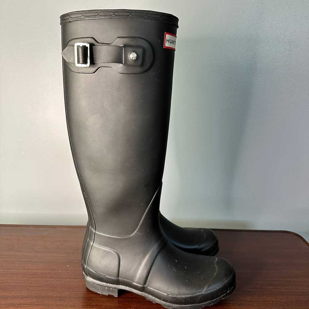 Hunter Hunter Black Rain Boots Size 5 F 4M - image 4