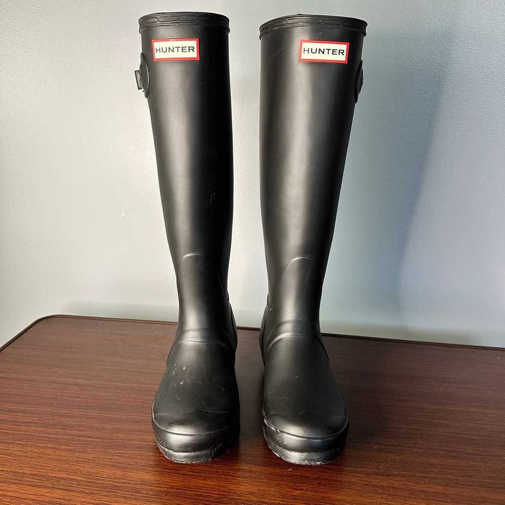 Hunter Hunter Black Rain Boots Size 5 F 4M - image 5