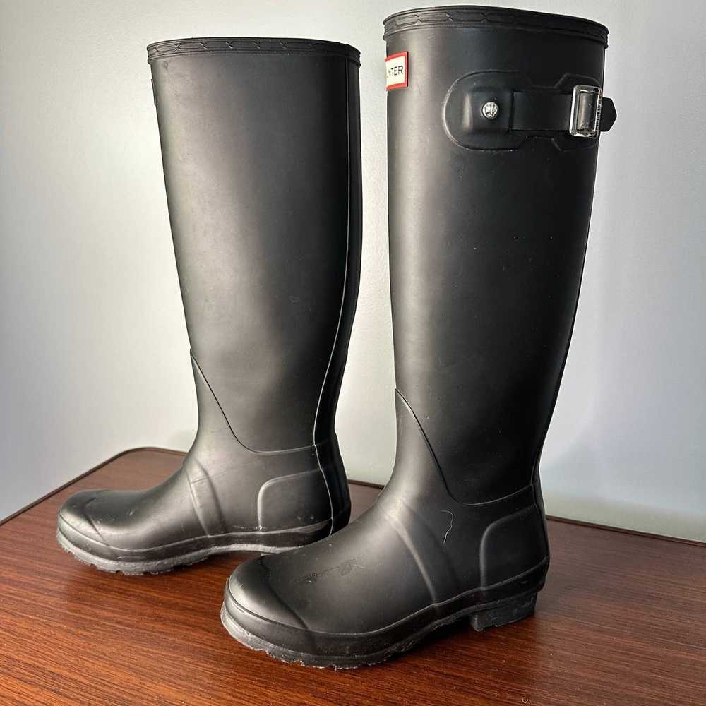 Hunter Hunter Black Rain Boots Size 5 F 4M - image 6