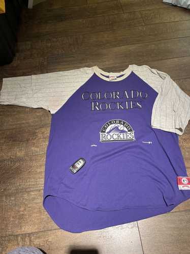 Vintage Colorado Rockies Nike Team Embroidered Center Check Swoosh XL Shirt  VTG