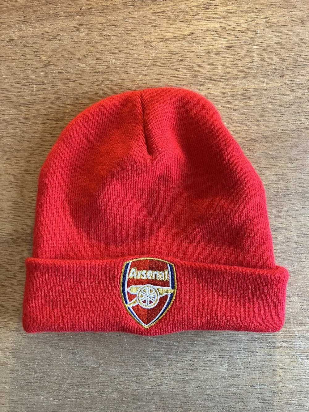 Hat × Soccer Jersey Arsenal FC Beanie Red Knit Hat - image 2