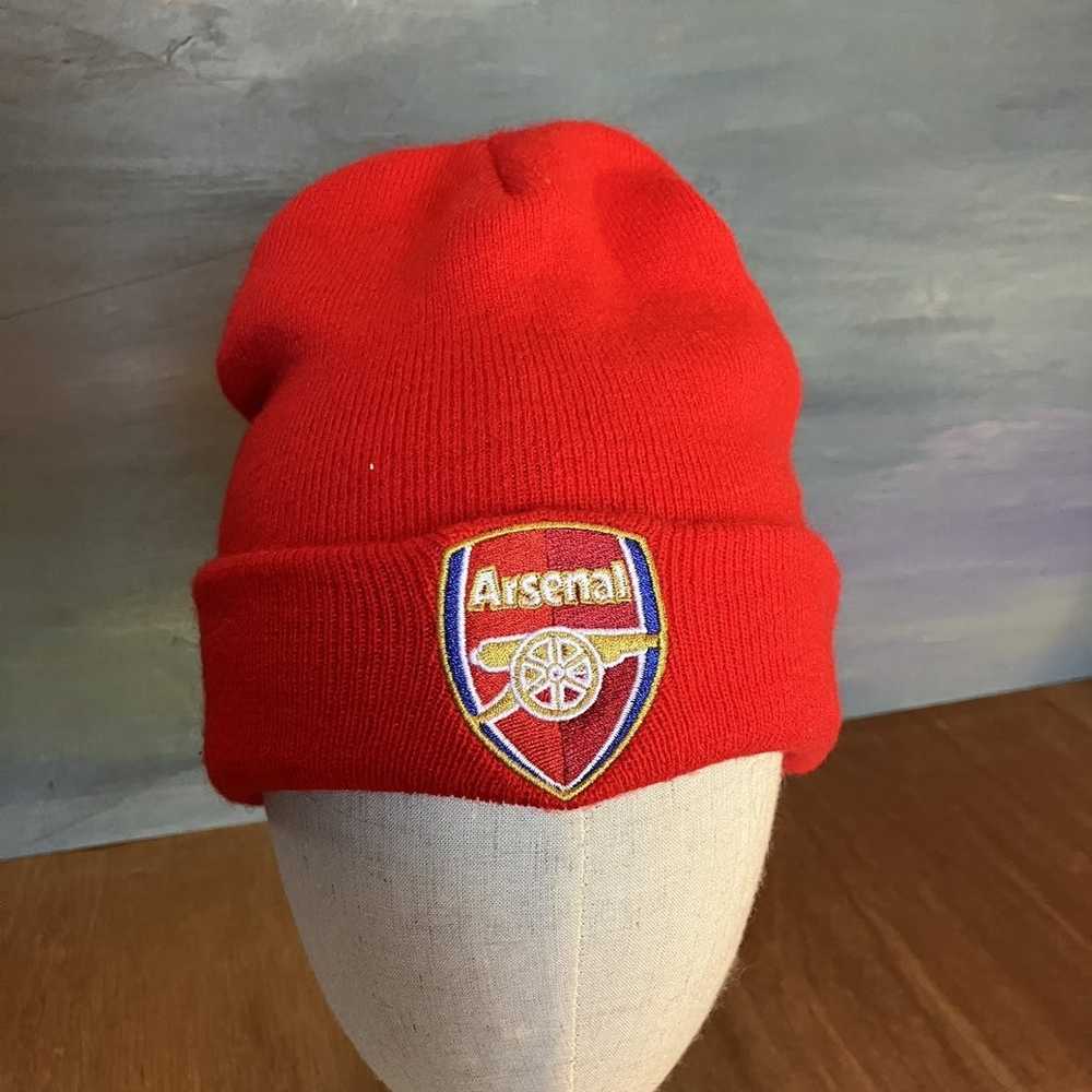 Hat × Soccer Jersey Arsenal FC Beanie Red Knit Hat - image 7