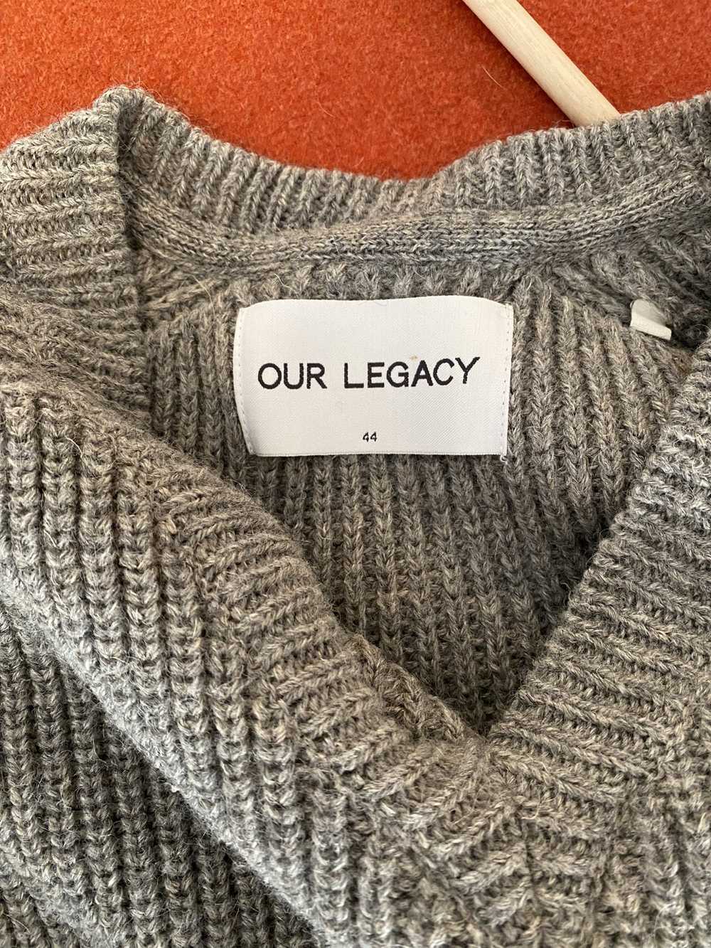 Our Legacy Oour Legacy Wool Raglan V Neck Sweater - image 3