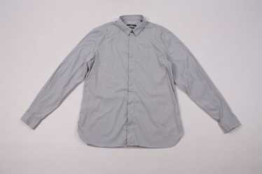 Z Zegna Z Zegna Silver Line Button Up Dress Shirt… - image 1