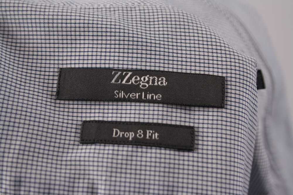 Z Zegna Z Zegna Silver Line Button Up Dress Shirt… - image 3