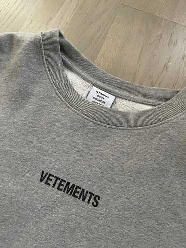 Vetements VETEMENTS unisex sweatshirt Real Sizes i