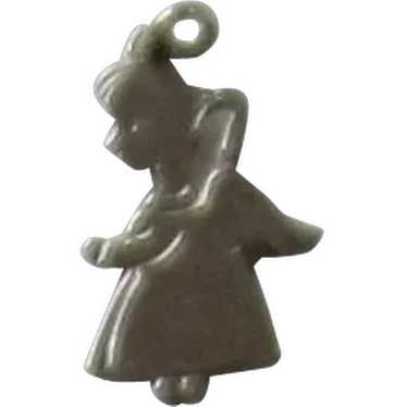 Vintage Sterling Silver Angel Charm - image 1