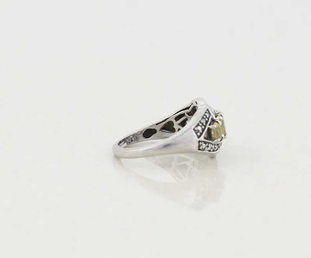 Sterling Silver Yellow Topaz Ring size 6 - image 8