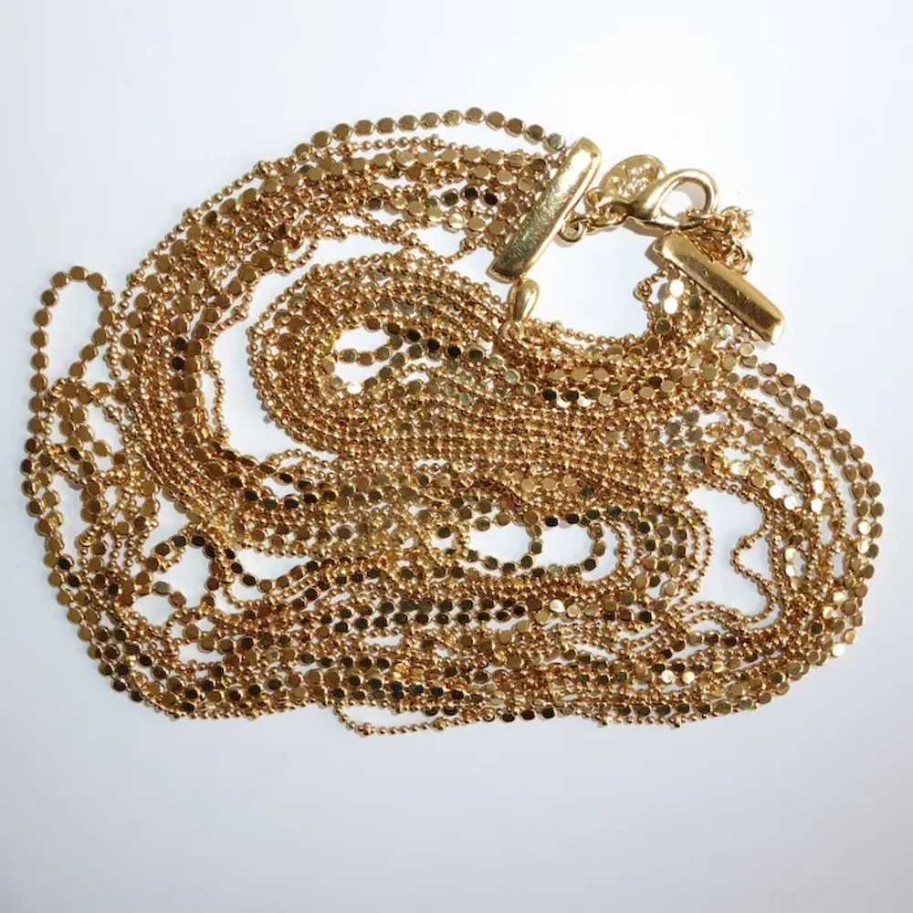 Joan Rivers Glittering Multi Strand Chain Bib Nec… - image 7