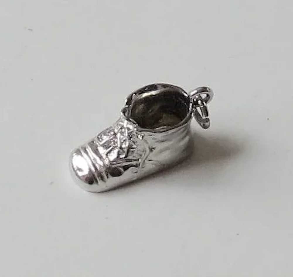 Sterling Silver Baby Shoe Charm - image 2