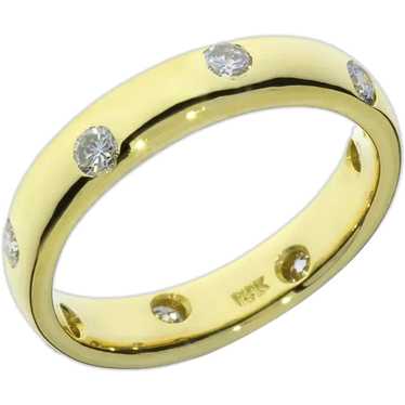18K Yellow Gold .36ctw Diamond Eternity Ring