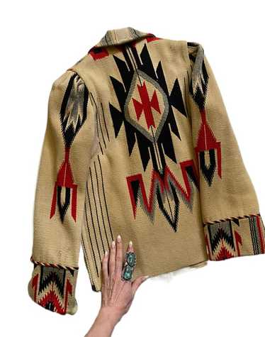 1930s cream Chimayo handwoven coat - image 1