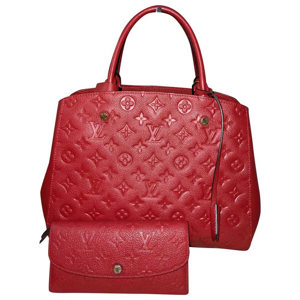 Louis Vuitton Montaigne leather handbag - image 1