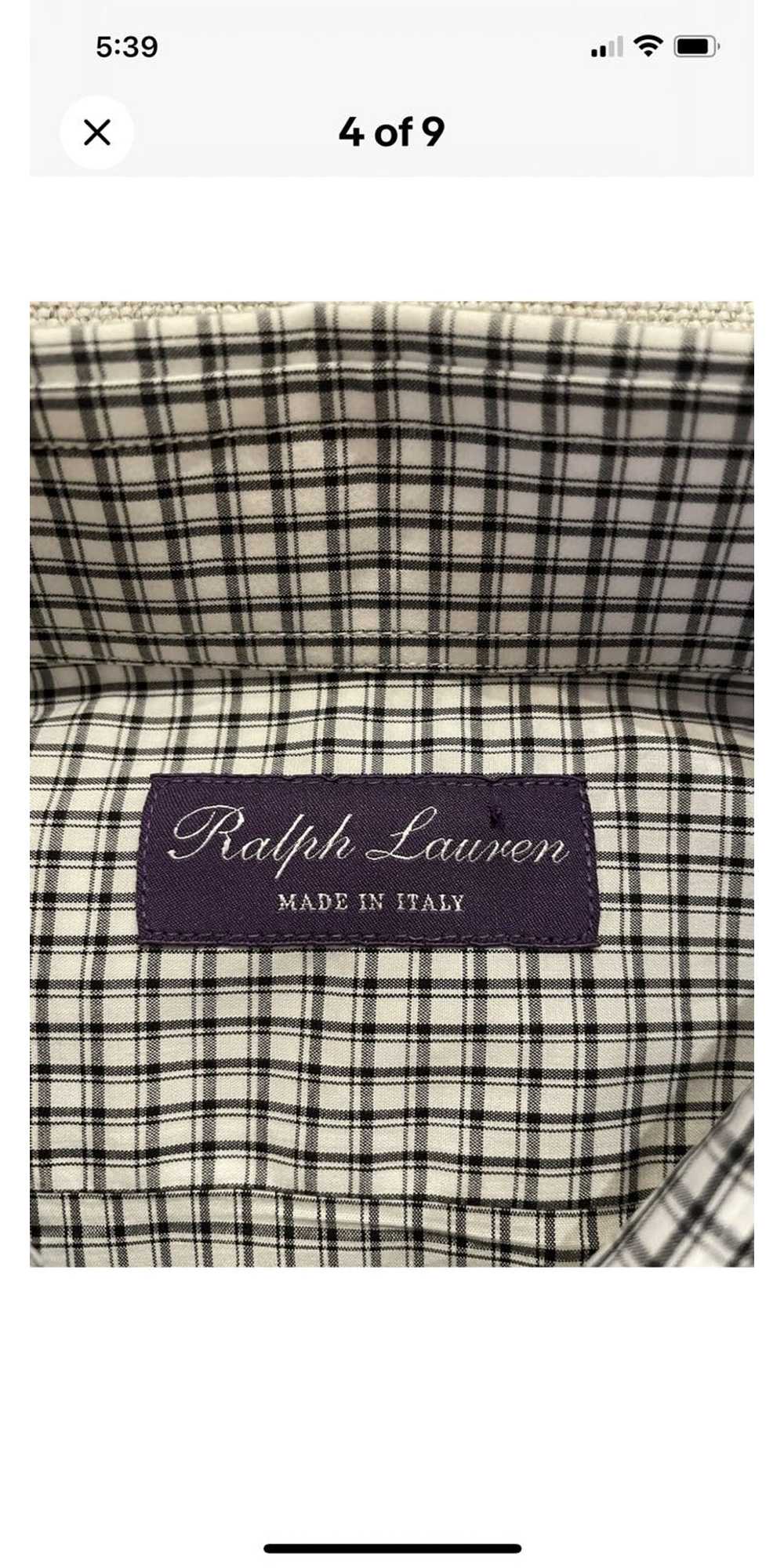 Ralph Lauren Purple Label Check Print Spread Coll… - image 4