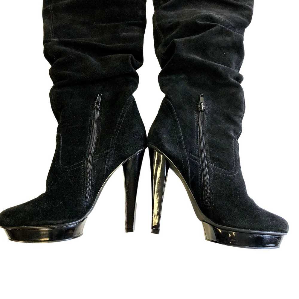 Steve Madden SEXY Black SUEDE Leather OTK STRIPPE… - image 3