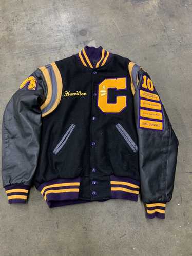 leather varsity jacket vintage   Gem