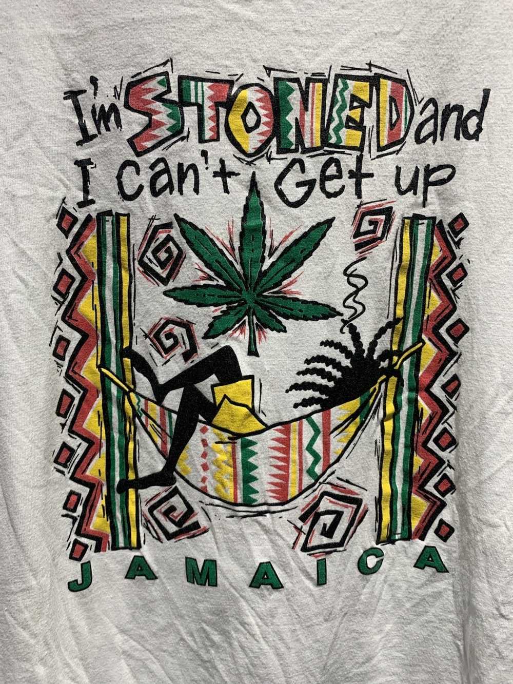 Vintage Vintage 90s Jamaica Weed T-Shirt - image 2