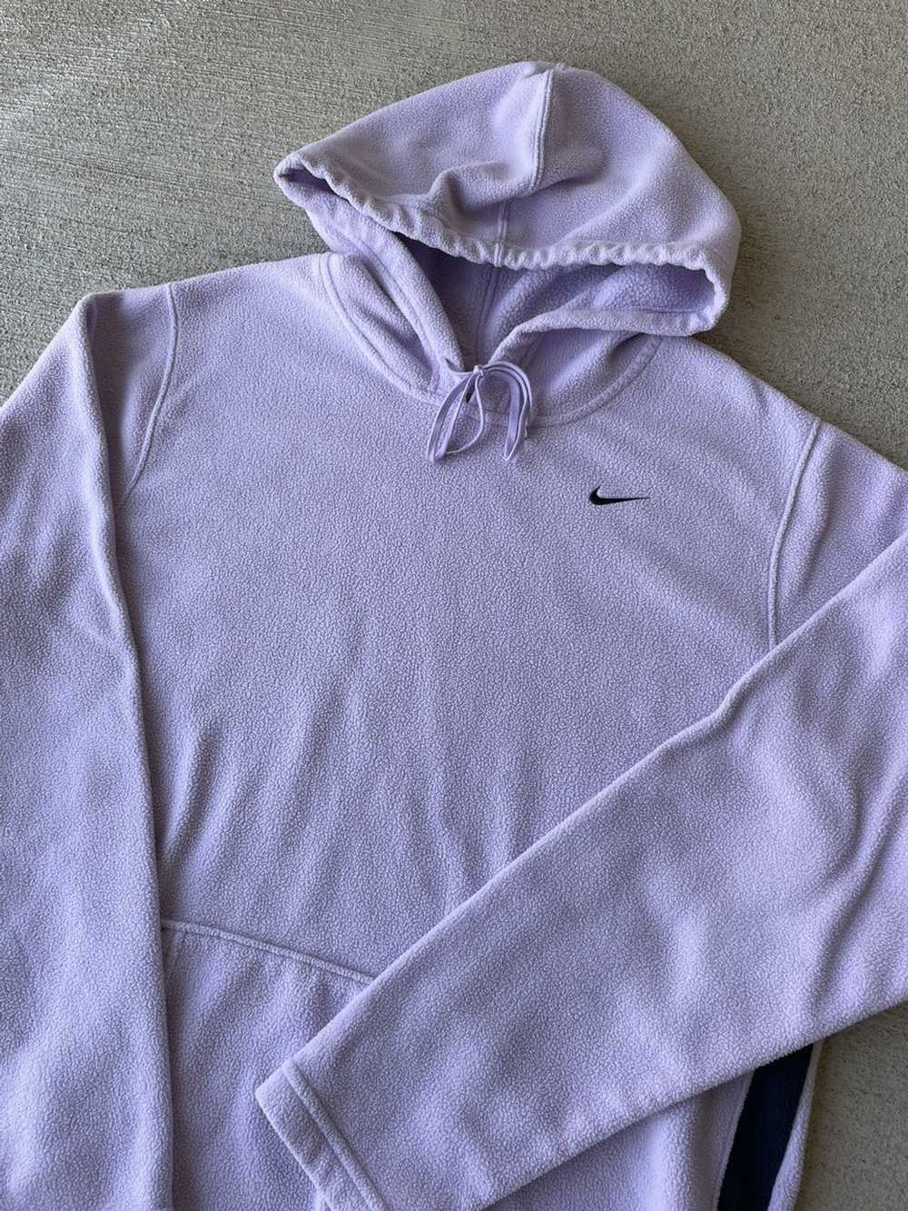 Nike × Vintage Lavender Nike Sherpa hoodie - image 2