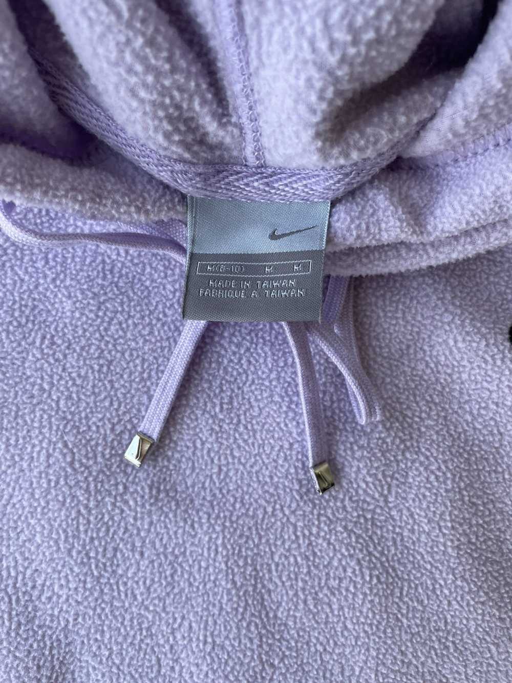 Nike × Vintage Lavender Nike Sherpa hoodie - image 3