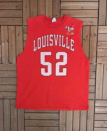 Vintage Louisville Cardinals Shirt 2XL Red Salem Sportswear 90s NCAA  Basketball