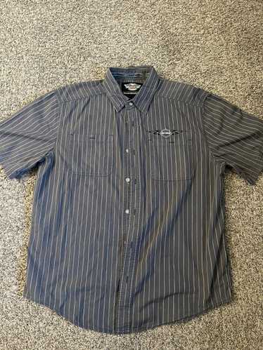 Harley Davidson Harely-Davidson Striped Button Up 