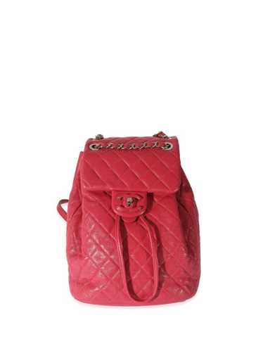CHANEL Pre-Owned medium quilted backpack - Red