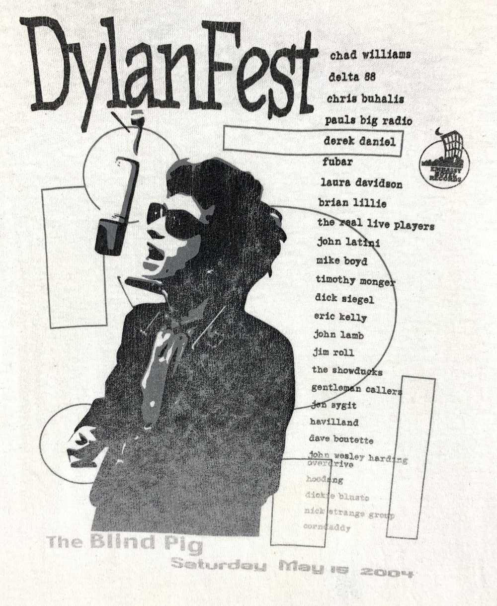 Band Tees × Tour Tee × Vintage Bob dylan fest the… - image 3