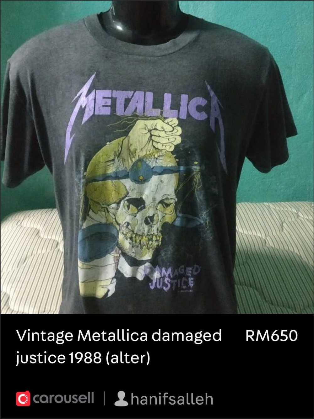 Vintage Vintage Metallica damaged justice - image 1
