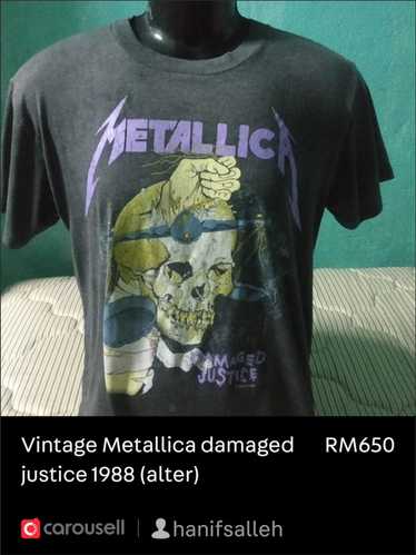 Vintage Vintage Metallica damaged justice - image 1