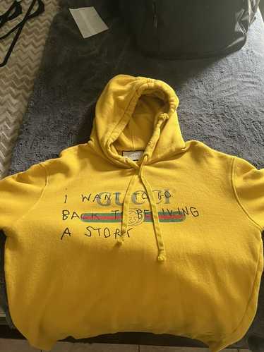 Gucci hoodie i on sale want to go back