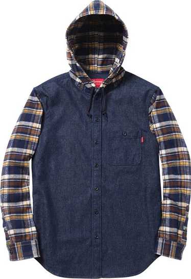 Supreme Supreme hooded denim flannel fw 2013 yello