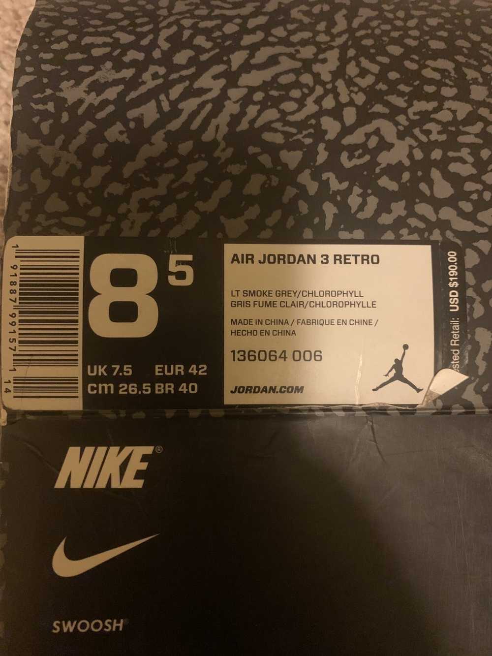 Jordan Brand × Nike Air Jordan 3 Retro Chlorophyl… - image 7
