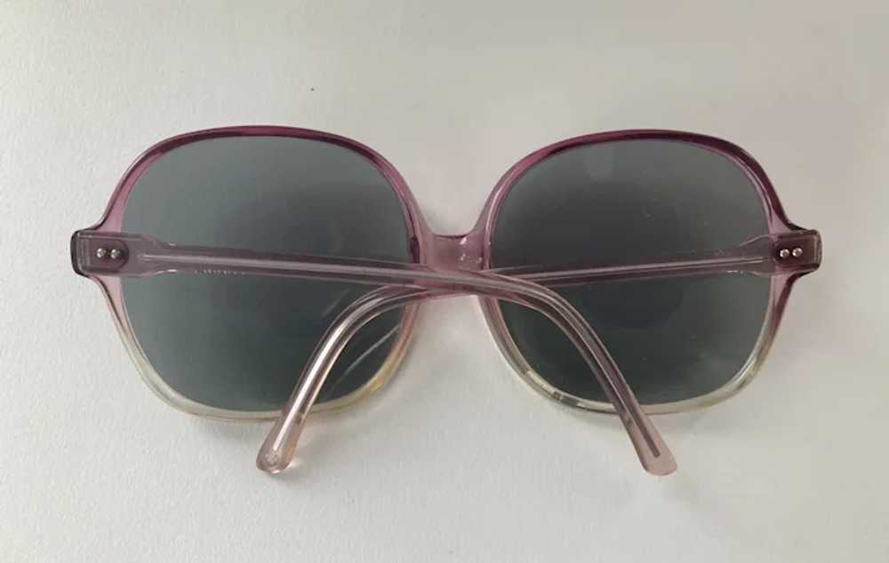 REDUCED 1960's 70's Purple Over Sized Sunglasses … - image 3