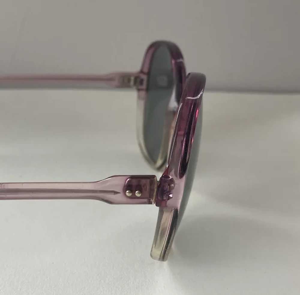 REDUCED 1960's 70's Purple Over Sized Sunglasses … - image 5