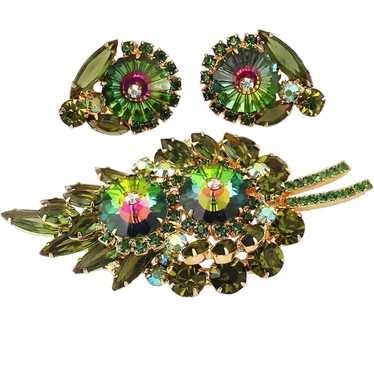 Juliana Green Heliotrope Margarita Stone Brooch an