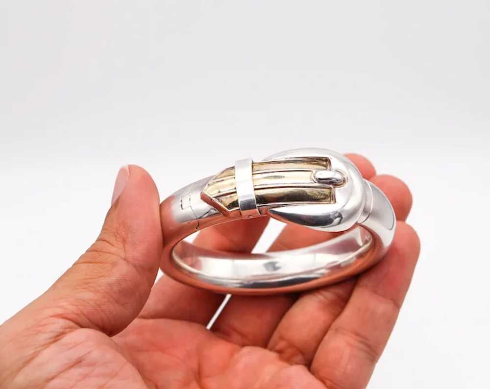 Gucci Milano 1975 Vintage Buckle Bangle Bracelet … - image 4