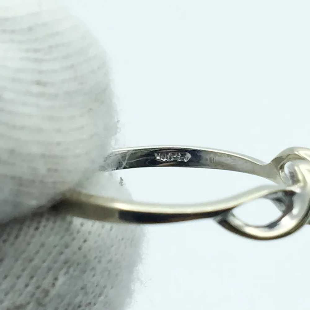 10K White Gold Diamond Fashion Ring - image 4